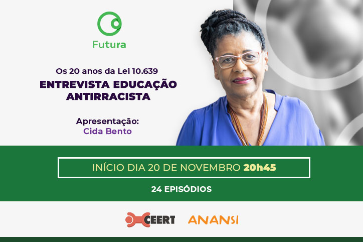 Série de entrevistas estreia com apresentação de Cida Bento